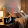 Cyfrowy radiobudzik LED GreenBlue GB172 z tunerem FM, projektorem, termometrem, zasilaniem USB 5 V i CR2032