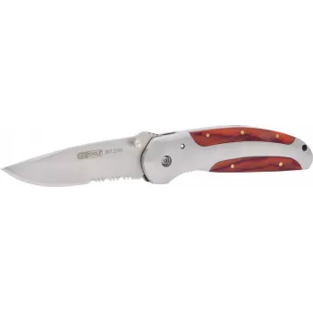 Składany nóż ks tools 907.2190, długość ostrza 220,0 mm, z mechanizmem blokującym