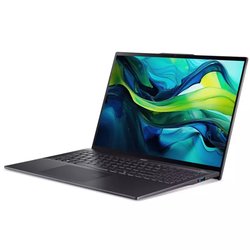 Acer Swift 16 AI SF16-51T - konstrukcja z zawiasem 180° - Intel Core Ultra 7 258V / 2,2 GHz - Evo - Windows 11 Home - Intel Arc Graphics 140V - 32 GB RAM - dysk SSD NVMe 1,024 TB - 40,6 cm (16) OLED