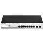 D-Link DGS-1210-08P/E Zarządzany przełącznik L2 Gigabit Ethernet (10/100/1000) Power over Ethernet (PoE) Czarny