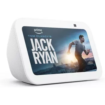 Inteligentny wyświetlacz Amazon Echo Show 5 (3. gen.) — 5,5-calowy (14 cm) ekran, Alexa, MediaTek MT8169B, biały