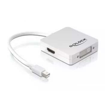 Przejściówka wideo DeLOCK 61768 Mini DisplayPort DisplayPort DVI HDMI 0.24m
