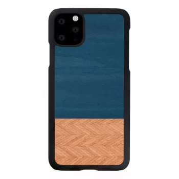 Etui na telefon man and wood do iPhone 11 Pro Max — denim Czarny ochronne etui