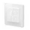 Szklany termostat ścienny Homematic IP model 161458A0 — cyfrowy, biały, 230 V, IP20