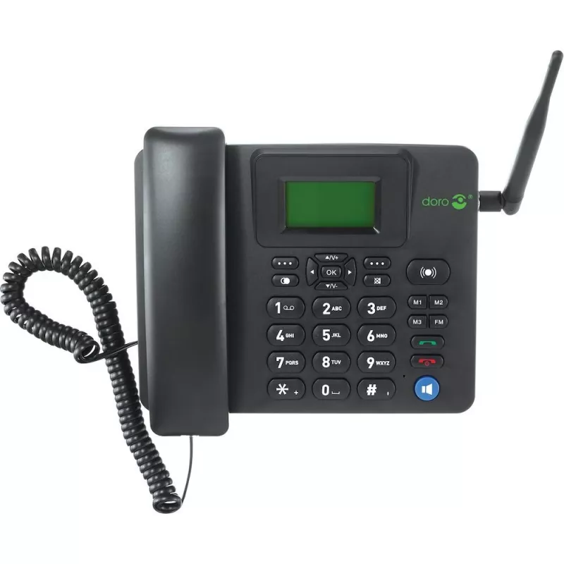 IP Phone Doro 4100H Czarny Wired Handset LCD 128x64 500 wpisów