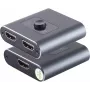 Przełącznik HDMI ShiverPeaks SP05-02010 2x1 dwukierunkowy metalowa obudowa 4K2K