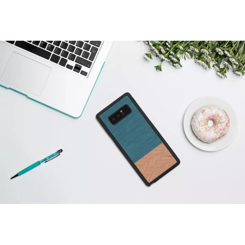 Etui na smartfona man and wood do Galaxy Note 8 — dżinsowa czerń