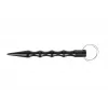 Pióro taktyczne GUARD YC-008-BL — kompaktowe pióro z duraluminium z tłuczkiem do szyb, 150 mm, 50 g, czarny