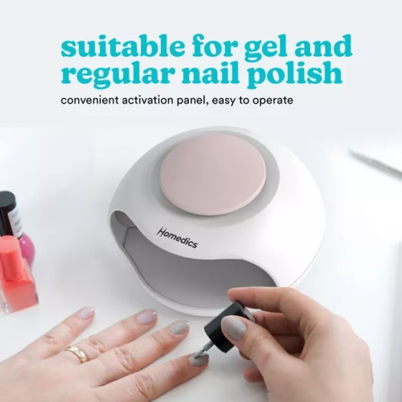 Suszarka do lakieru do paznokci HoMedics ND-H100WH kompaktowa jednostka szybkoschnąca do salonów i użytku domowego