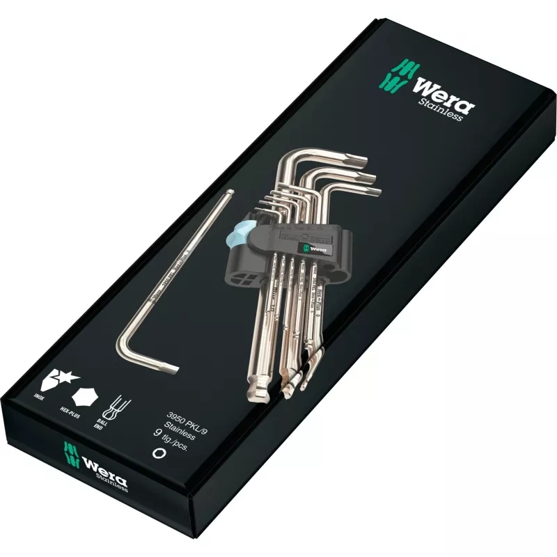 Wera 05073544001 zestaw kluczy imbusowych w kształcie L, metryczne, 9 szt.