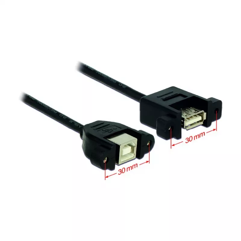 Kabel USB DeLOCK USB 2.0 B/A 0,25m