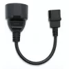 Zasilacz QOLTEC IEC 320 C14 na francuską wtyczkę, kabel 0,15 m