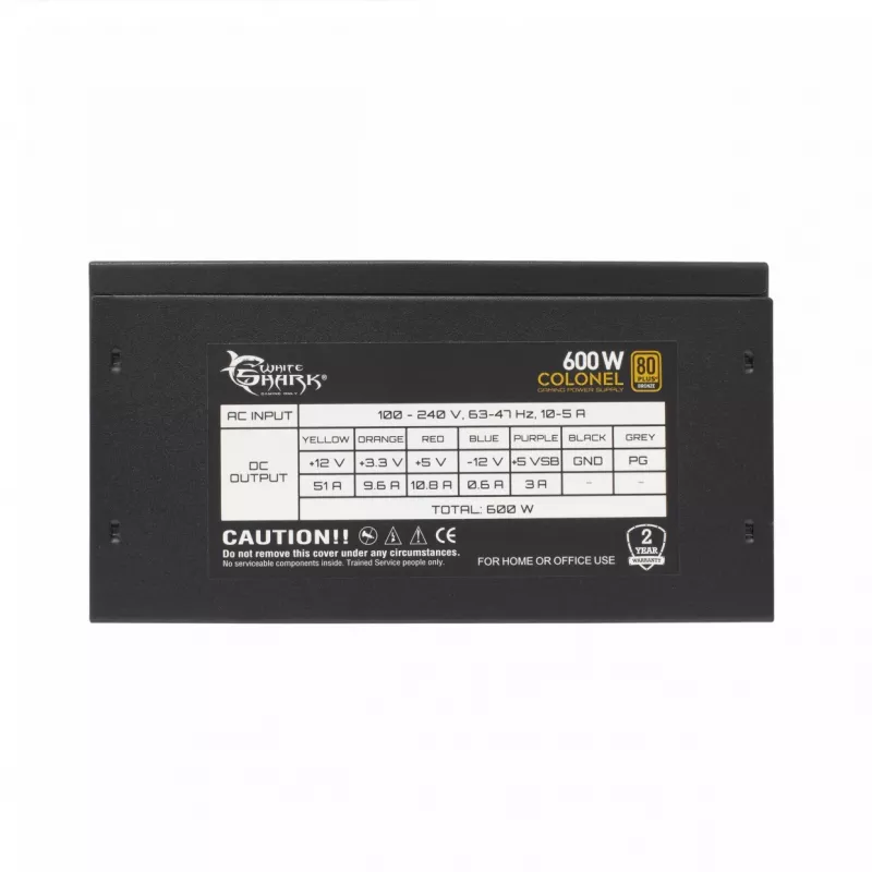 Zasilacz White Shark Colonel 600 W
