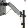 Uchwyt biurkowy do monitora MACLEAN MC-775 do ekranów 32 cale (81,3 cm), VESA 75x75–100x100, do 8 kg, szary