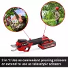 Nożyce do gałęzi EINHELL GP-LS 18/28 Li T BL-Solo — bezprzewodowe teleskopowe nożyce boczne, 18 V, zdolność cięcia 2,8 cm, aluminiowa rączka
