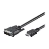 Goobay | Kabel DVI-D/HDMI, niklowany | 50580 | DVI-D męski Single-Link (18+1 pin) | HDMI męski (typ A) | 2 m