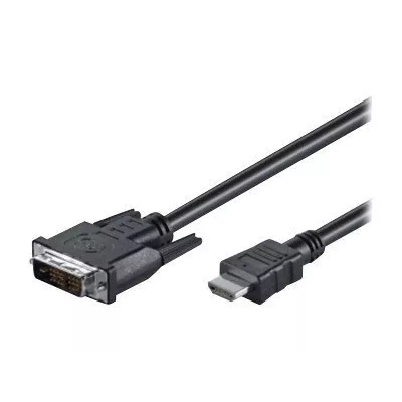 Goobay | Kabel DVI-D/HDMI, niklowany | 50580 | DVI-D męski Single-Link (18+1 pin) | HDMI męski (typ A) | 2 m