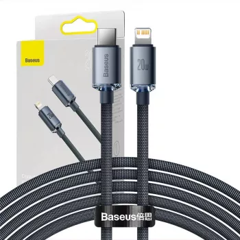 Kabel do telefonu Baseus CAJY000301 szary 2 m USB C Lightning
