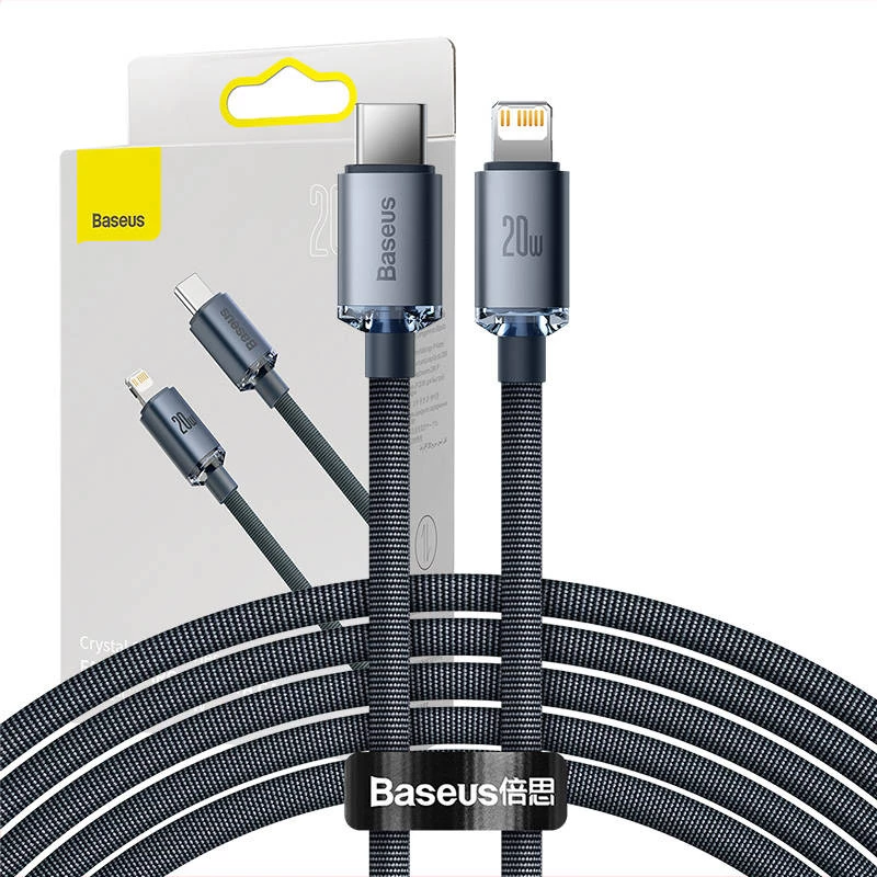 Kabel do telefonu Baseus CAJY000301 szary 2 m USB C Lightning