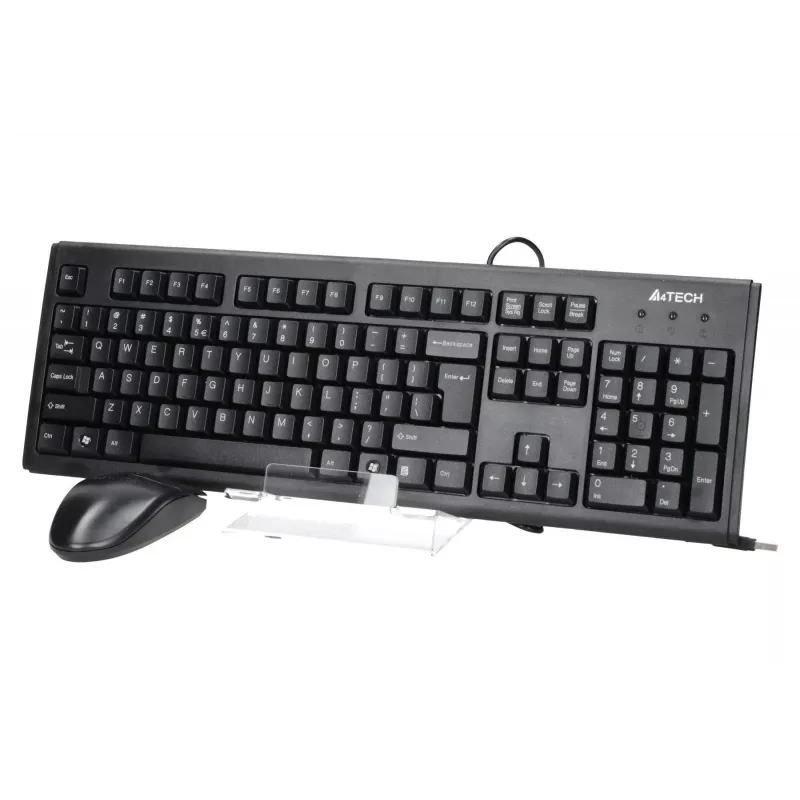 A4Tech KM-72620D - Zestaw klawiatury i myszy - USB - US - Czarny