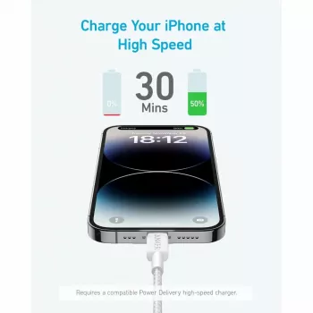 Kabel Anker 322 0.9 m Lightning do USB C 30 W