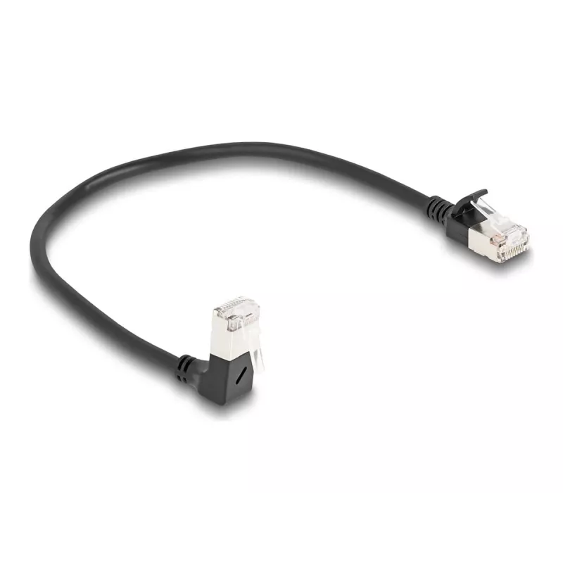 Kabel sieciowy DeLOCK RJ45 Kat.6A 0,25m czarny