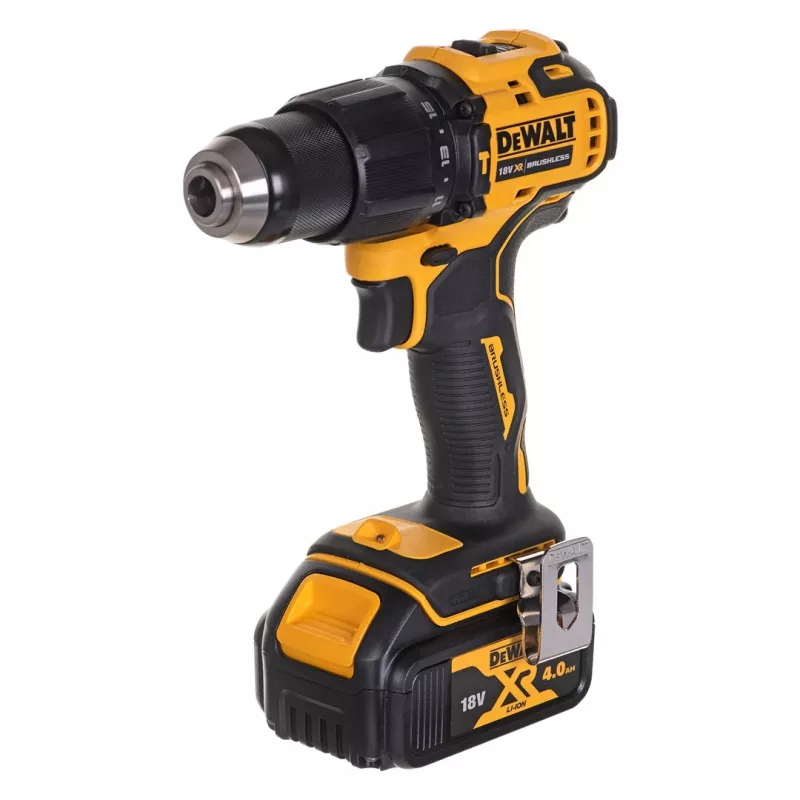 Zestaw narzędzi akumulatorowych DeWalt DCK2062M2T — wiertarko-wkrętarka DCD709 + zakrętarka udarowa DCF809 1/4 cala 18V, 2×akumulatory 4,0 Ah, walizka TSTAK II
