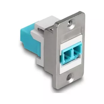 Moduł keystone DeLOCK 90888 płaski Aqua srebrny biały LC