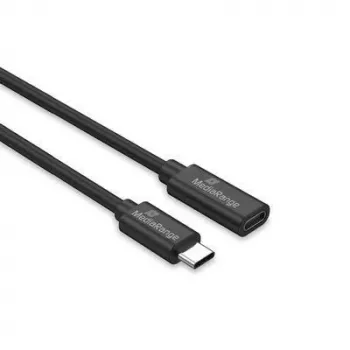 Kabel USB-C do USB-C MediaRange MRCS245 USB 3.2 Gen 1 (3.1 Gen 1) 2 m 5 Gbit/s 60 W Czarny