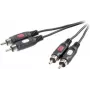 SpeaKa Professional Kabel audio RCA [2x wtyk RCA - 2x wtyk RCA] 10 m czarny (SP-7870624)