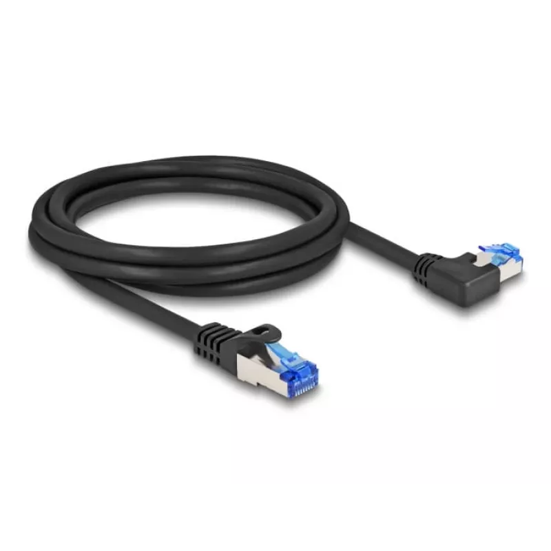 Kabel sieciowy DeLOCK RJ45 Kat.6A S/FTP 2m Czarny
