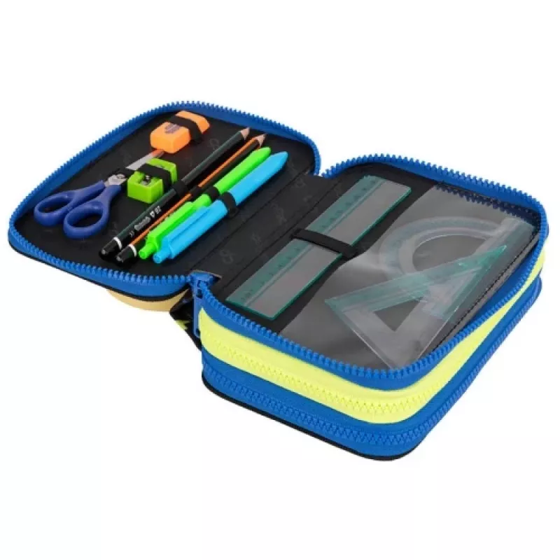 Piórnik CoolPack Jumper 3 ATLANTIS F067828 — trzypiętrowy piórnik szkolny