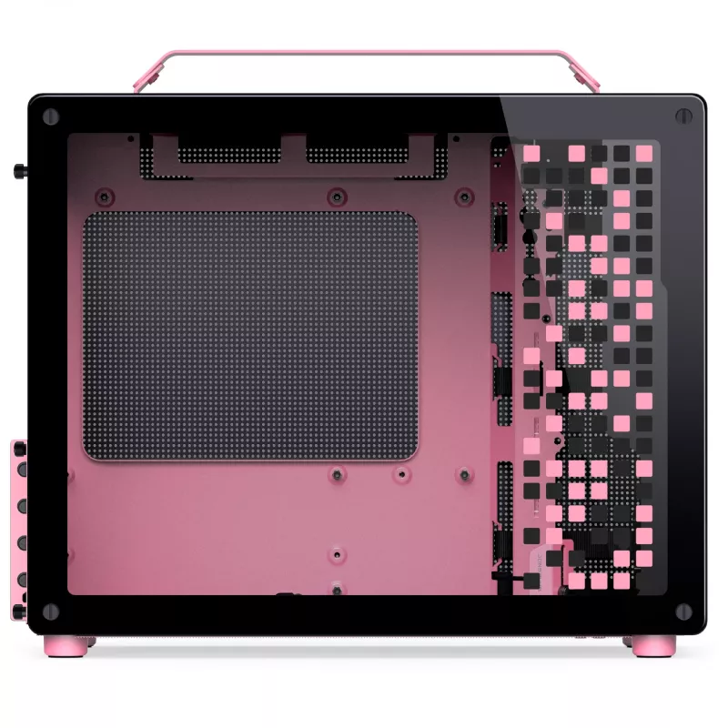 Jonsplus MATX Handle Case Z20 Czarny-Pink – obudowa Mini/Micro/Flex-ATX z uchwytem do przenoszenia