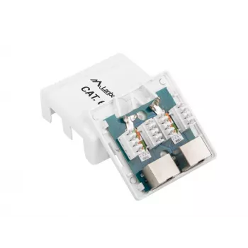 Lanberg OS6-0002-W kabel Interface/Gender Adapter 2 X RJ-45 Biały (OS6-0002-W)