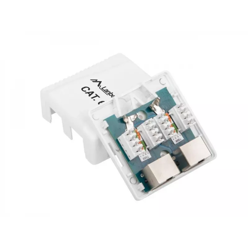 Lanberg OS6-0002-W kabel Interface/Gender Adapter 2 X RJ-45 Biały (OS6-0002-W)
