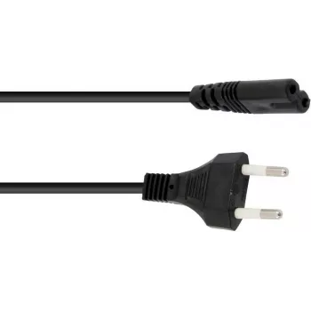 Kabel zasilający Omnitronic 1,5 m, IEC C13 na Schuko, czarny