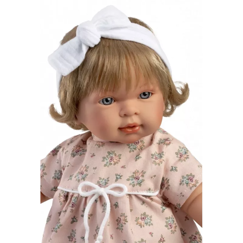 Lalka Llorens Carla 42 cm — płacząca lalka o realistycznych cechach i miękkim ciele
