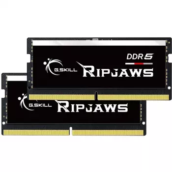 SO-DIMM 64 GB DDR5-4800 (2x 32 GB) Dual-Kit, Arbeitsspeicher schwarz, F5-4800S4039A32GX2-RS, Ripjaws