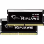 SO-DIMM 64 GB DDR5-4800 (2x 32 GB) Dual-Kit, Arbeitsspeicher schwarz, F5-4800S4039A32GX2-RS, Ripjaws