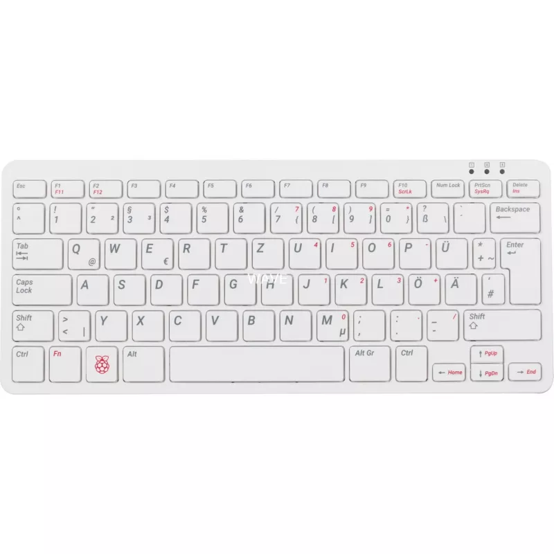 Przewodowa klawiatura USB Raspberry PI klawiatura DE RB-TASTA01W — połączenie USB, układ niemiecki