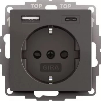 gira SCHUKO zasilacz USB 2f System 55 model 245928