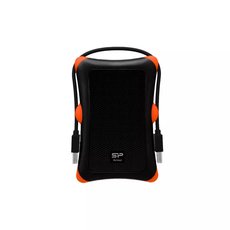Obudowa HDD/SSD Silicon Power Armor A30, 2,5 cala, jednokieszeniowa, USB 3.2 Gen 1, Micro-USB A, pomarańczowa/czarna