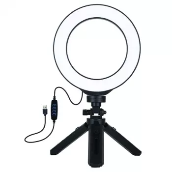 Pierścień LED 16cm ze statywem 12-14,5cm, USB