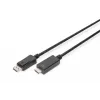 Kabel adapterowy DisplayPort 1.2 z blokadą 4K 60Hz UHD Typ DP/HDMI A M/M czarny 2 m