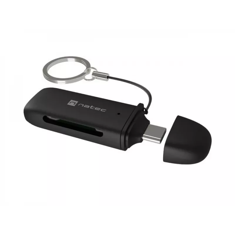 Czytnik kart NATEC SCARAB C SD/Micro SD USB 3.2 Gen 1 Czarny (NCZ-2365)