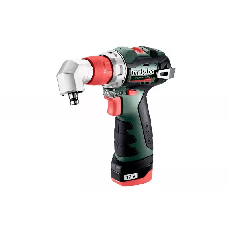 Wiertarka pistoletowa Metabo PowerMaxx BS BL Q, 12 V, 2 Ah, 1500 obr./min, 900 g