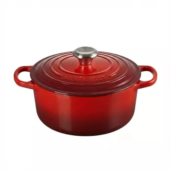Le Creuset Signature Cast Iron Round Casserole 18 cm czerwony