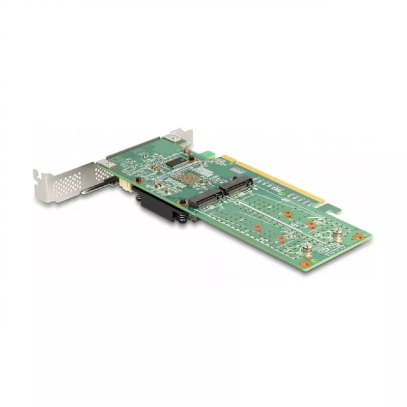 DeLOCK PCI Express x16 Card to 4 x internal NVMe M.2 Key M - Low Profile Form Factor