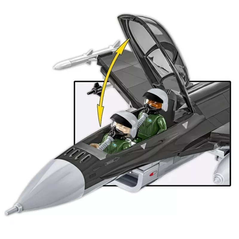 Zestaw konstrukcyjny Cobi F-16D Fighting Falcon, 436 elementów, skala nieokreślona