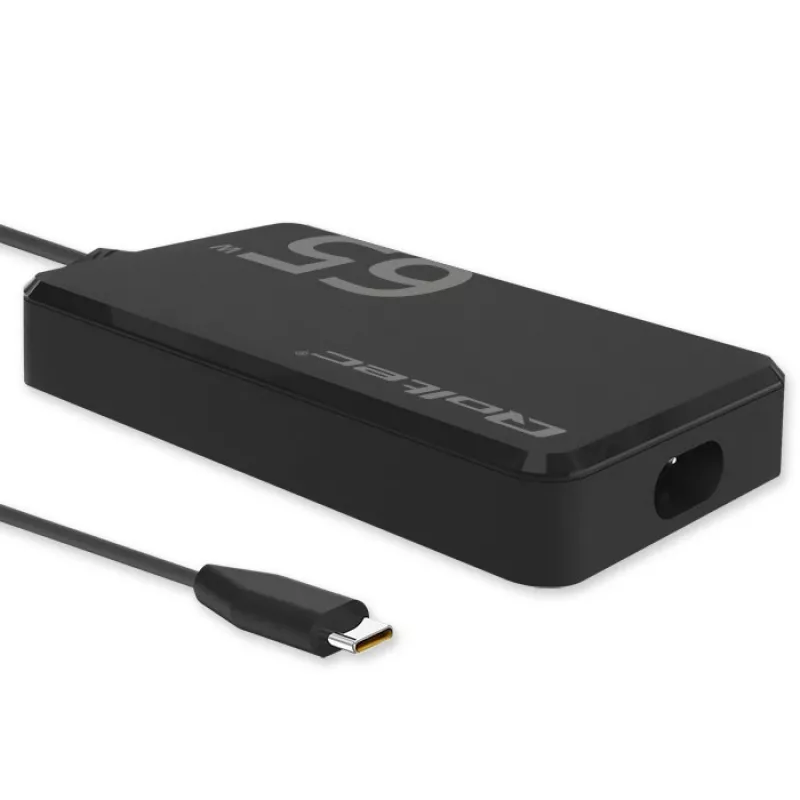 QOLTEC Charger 65W GaN Super Fast cienki PD 5-20V 3.25A USB-C